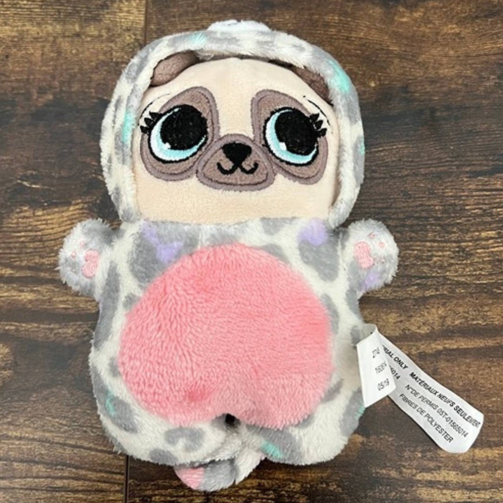 Justice Tan Pug‎ Dog in Leopard Cat Costume Plush